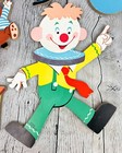 1973 7-piece Dolly Toy Co Clown Balloons Pressed Cardboard Nursery Wall Hanging