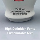 Ceramic Mini Urn For Green Bay Packers Football Theme  Custom Text