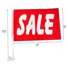 12 Pack Car Dealer Supplies  Window Clip On Flags Red  Sale Car Flag