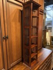 Vintage Pier 1 Solid Wood Tower Shelf Cd Collectibles Dark Finish