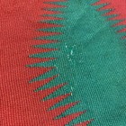 Vintage Navajo Germantown Sampler Rug Weaving Eyedazzler 21x19  Red Purple Green