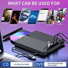 7in1 Slim External Cd Dvd Drive Usb 3 0 Reader Writer Burner Player For Laptop