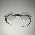 Vtg 10k Yellow Gold Eye Glasses Round Wire Frame Read Description