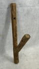 Antique Hooks Wood Carved Coat Barn Tools Lot 3 Branch Timber Replica Primitive 