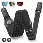 Lekato Acoustic Electric Guitar Bass Strap 2 -3 5  Wide Holder Adjustable Belts