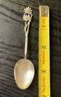 Switzerland Wien Wk 800 Silver  Souvenir Edelweiss Demitasse Spoon