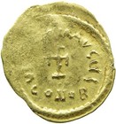 Byzantine Gold Tremissis Coin   Coa  Constantinople  Heraclius  Cross  Vf