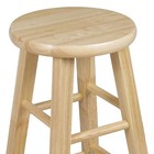 Pj Wood Classic Round-seat 24  Tall Kitchen Counter Stools  Natural  Set Of 2