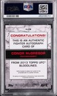 2013 Topps Bloodlines Conor Mcgregor Auto Psa 10 Rookie Rc Ufc