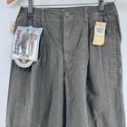 Vintage Y2k Dockers Cargo Pants Gorpcore Women 27 Charcoal Grey Deadstock 90s