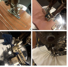 Serviced Singer 221 Featherweight Aj Sewing Machine Leather Cotton attach manual