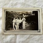 Vintage Snapshot Photo Four Young Men Holding Boxing Gloves 1930s Photograph