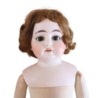 Antique Ernst Heubach 1900-0 German Bisque Porcelain Doll Teeth Eyes Open 19 