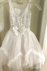 Gorgeous Weissman Sequin Dance Costume Child Size Sc White