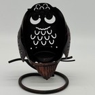 Vintage Partylite Artisan Owl Metal Tea Light Votive Candle Holder Branch Base