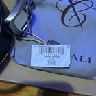 Canali Men   s Black Leather Belt Silver Buckle Size120 Waist 40 42 Made In Italy 