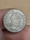 1827 Capped Bust Dime Vg-f Free Shipping