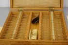Antique Optometrist Set In Wooden Box 1930s Optician s Testing Lens Kit - Dutch