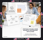 Magnetic Dry Erase Board 10x14 Inch With Stand For Office  Home  Classroom