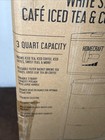 New Homecraft  3 Quart Iced Tea And Coffee Maker Brewer - White