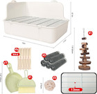 Rabbit Litter Box Bunny Litter Box Guinea Pig Potty Trainer Corner Bedding Pet P