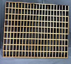1940 s-60 s Wood Floor Ceiling Grate Air Vent 24 x 20 5   189  Slots   w  Damage