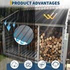 20 Pcs Roof Panels Galvanized Steel Hardware Metal Roofing Sheets Wall Panels Us