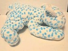 Animal Alley Stuffed Plush White Blue Polka Dot Spot Kitty Cat Leopard 16 