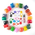 66s 70s Wool Roving For Needle Felting  Diy Kit With Tools   Multi-color Wool
