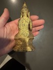 Antique Shan  burmese  Gilt Bronze Buddha Statue