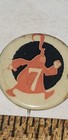 Super Rare Chew Sterling Gum Inside Paper Label Pin Back  No  7 Halloween Ghost