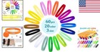 Soft Polyester Puppy Whelping Collars - 60 Multi-size Id Bands For Dogs   Cats