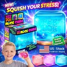 Schylling Needoh Nice Cube Sensory Toy With A Super Solid Squish