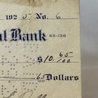 1925 The Towson National Bank Towson Ice Cancelled Check Towson Maryland Md