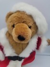 Vintage Applause Jointed Teddy Bear Plush Stuffed Animal Santa Claus Christmas 