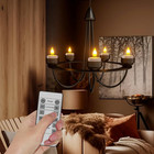 Rechargeable Tea Lights With Remote  6pcs Led Electric Flameless Flickering Cand