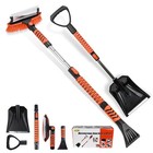 42  Extendable Snow Brush   Ice Scraper With 180   Pivoting Head - Foam Grip  Eme
