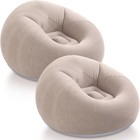 Inflatable Bean Bag Chairs coffee 2 Pcs