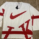Nike Sportswear Club Oversized White Hockey Jersey Sweater Hv1137-100 Men   s Smal