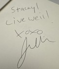 Signed Jillian Michaels Book Slim For Life 1st Ed  Print Hc Dj Biggest Loser