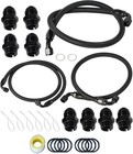 10an Upgraded Transmission Cooler Line Kit Nylon And Stainless Steel Braided    