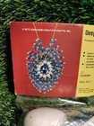 Vintage Leewards Deep Sapphire Bead Sequin Christmas Ornament Kit 1977