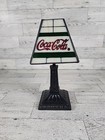 Coca Cola Tiffany Style Tea Light Candle Lamp Holder Vintage 8  Coke Collectible