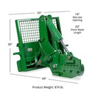 Titan Attachments 12  Rotating Tree Shear Attachment  Fits Hook And Pin