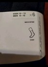 Nike Crew Socks 6 Pair Cotton Black Everyday New Sx7666-010 Men   s Medium 6-8