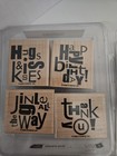 Wood Block Rubber Stamps Lot Of 43 Variety Printworks Stampin Up Vtg