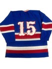 Vintage Hockey Practice Jersey Bakka Red White   Blue  15 Men   s Size Xl