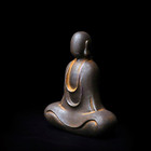 Faceless Buddha Statue Solid Cast Iron Buddha Figurine Sculpture Indoor Outdoor