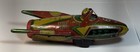 Rare Friction Space Toy - Vintage Kaka Supper Rocket No  9 Tin Lithographed
