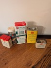Vintage Ann Page Spice Lot Of 6 Metal Tin   Glass Cloves Mace Mustard
